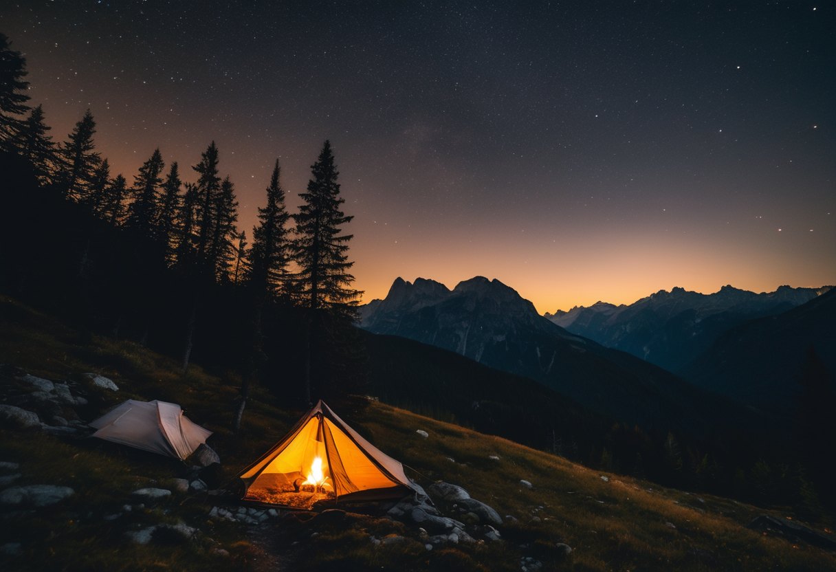 Tent onder de sterren